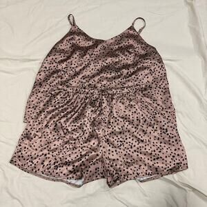 Women's polka dot pajama set Large